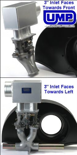 UMP Air Filter Aluminum Box For Weber Idf Single Or Dual Carburetor Application 3 Inch Inlet On Left