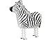 RIY Pet Balloons Zebra Farm Walking Animal