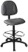 Boss Office Products B1615-GY Ergonomic Works Drafting Chair without Arms in Grey, Gray, Mid-Back