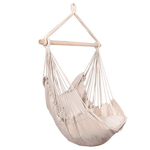 Lazy Daze Hammocks Hanging Rope Hammock Chair Swing Seat with Two Seat
