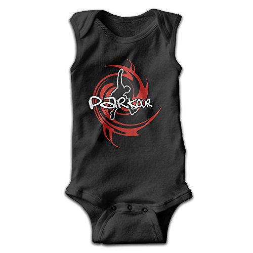 EVPOPC LVMI Parkour Body Art Unisex Baby Sleeveless Romper Bodysuit Jumpsuit Baby Clothes Outfits Black