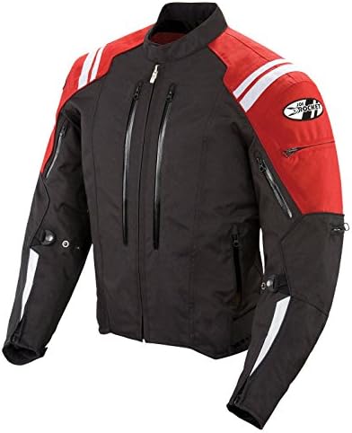 Joe Rocket Atomic 4.0 Men's Textile On-Road Motorcycle Jacket - Black/Red/Medium
