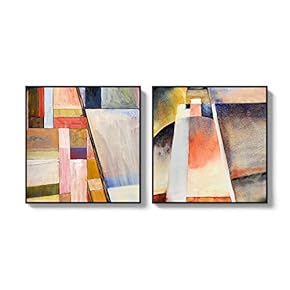 2 Piece Framed for Living Room Bedroom Colorful...