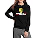 Women Girls Sweatshirt Ferrari-Logo- Fleece Long Sleeve Pullover