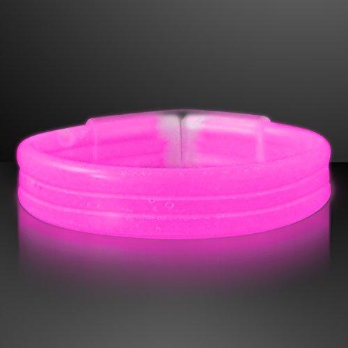 Thick Pink Glow Bracelet Bangles (Tube of 30)