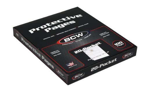 200 BCW Pro 20-Pocket Coin Pages ~ 2 BOXES