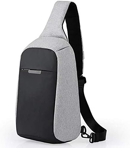 Small Chest Pack USB Charging Travel Sling Bag Backpack (Colour May Vary)