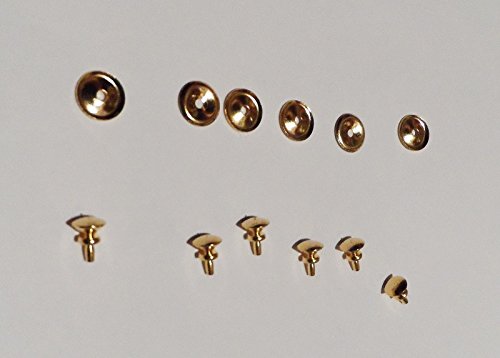 Dollhouse Miniature Traditional Round Brass Door Knob