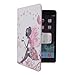 IKASEFU(TM) PU Leather Folio Case Protective Book Style Flip Cover Bling Case with Stand and Rhinestone Compatible with iPad Mini with Retina Display/iPad Mini 2(2013 Release) (Butterfly Fairy)