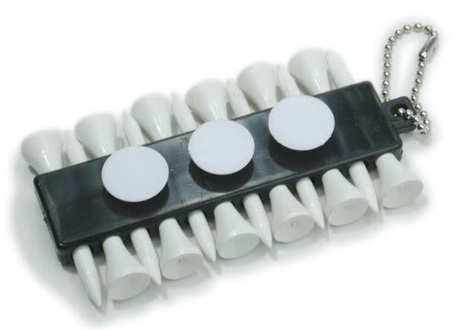 ProActive Sports Golf Tee Holder with Ball Markers and 12 Tee