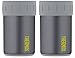 Thermos Vacuum Insulated Stainless Steel Beverage Can Insulator for 12 Ounce Can, Charcoal - 2 Pack