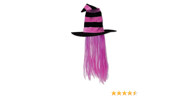 Beistle 00713-HP Witch Hat with Hair 