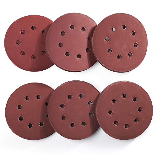 LotFancy 5 Inch 8 Hole Sanding Disc 60PCS 1000 1200 1500 2000 2500