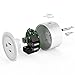 LEIMI Wifi Smart Plug Outlet, No Hub Required, Works with Alexa ,Wi-Fi, Wireless Outlet Plug-In Timer Switches Socket, Control from Anywhere for Household Appliances (Wifi Plug Mini)