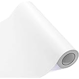 Self Adhesive Vinyl 12 Inches by 25 Feet Matte White Permanent Vinyl Rolls for Signs, Scrapbooking and Craft Cutters