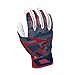 Easton Z7 Hyperskin Batting Pair Gloves, White/Navy/Red, Large