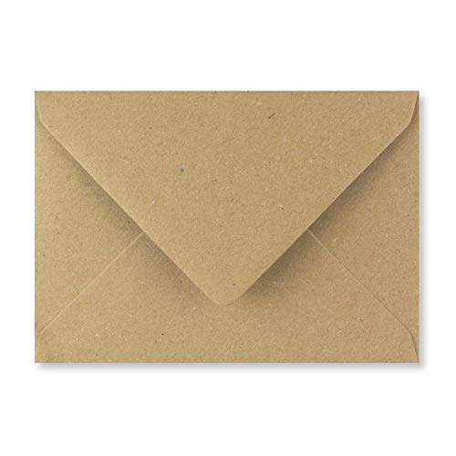 Craft21 Limited Kraft Brown Envelopes 5'' x 7'' / 133mm 184mm Coloured Great for Greeting Cards, Wedding Invitations, Crafts, Business/Office - Pack of 10 (Kraft Brown) (133-ALL-10)