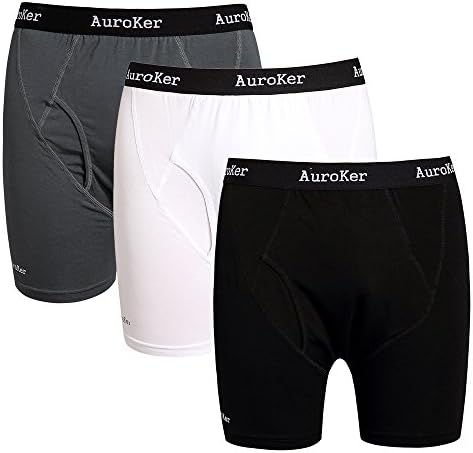 AuroKer Men's Boxer Briefs Breathable Bamboo Fiber Trunks Underwears Men