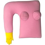 Girlfriend Body Pillow Pink - I Love You Gifts - Gifts For Him - With Snuggle Arm - Unique Gag Gift For Men - Pillow Talk Lon
