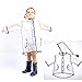 Gigabit Kids Raincoat Clean Rain Coat Jacket Poncho for Boys Girls, S, Age for 1-3, S, Age for 1-3