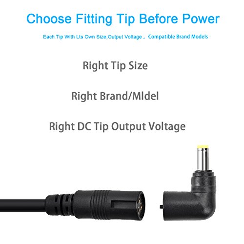 Universal Laptop Charger, CUGLB 90W 15V 16V 18.5V 19.5V 20V AC Power Adapter Selectable Tips for HP Dell IBM Toshiba Lenovo ASUS Sony Acer Samsung Fujitsu Gateway Notebook Ultrabook Supply Cords - Thumbnail 3