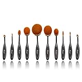 Messon 10 pcs Makeup Brush Cosmetic Foundation Toothbrush Cream Powder Blush Makeup Brushes Set From Kingstar