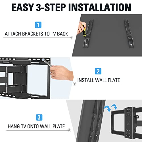 Mounting Dream TV Wall Mount with Sliding Design for Most 4286" TV