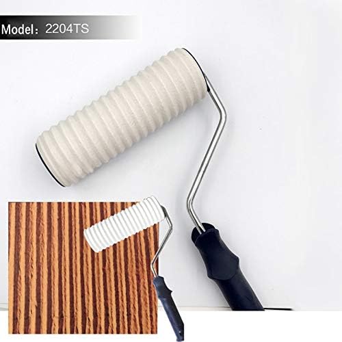 Zhuimengh 7センチローラー舗装石高強度環境保護スタンプローラーポリウレタンペイントツールセット塗装用 お金を節約 耐久性と実用性に優れる 多機能合金