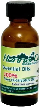 Henna City Eucalyptus Essential Oil, Pure, Undiluted (1 oz)
