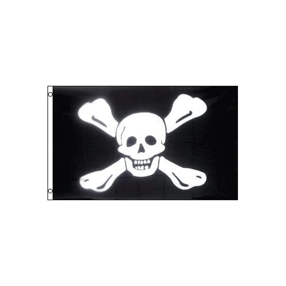 AZ FLAG - Pirate Richard Worley Flag - 3x5 Ft - 100D Polyester Skull Pirates Banner with Two Metal Grommets - Fade Resistant - Vivid Colors - 3' x 5' Feet - 150x90 Cm