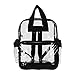 DALIX Clear Backpack with Smooth Plastic Completely Transparent
