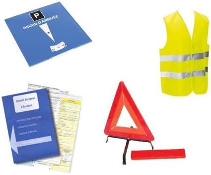 Kit Auto Sécurité 4 Pièces 1 Constat Daccident 1 Gilet