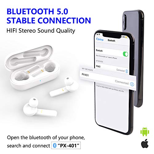 LAIWEN Hearing Amplifier Aid For Seniors 2-Pack with Charging Box (White)