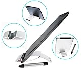 GTP iPad Tablet Stand AND Stylus - For Kitchen, Travel, Office - Folds Up For Easy Storage