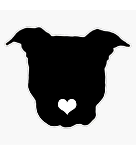 thumbnail image 2 of Pitbull Heart Vinyl Decal Sticker - Choose Your Color! - Oracal - Dog Breed Puppy 2 of 3