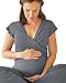 Kindred Bravely Davy Ultra Soft Maternity & Nursing Pajamas Sleepwear Set (Slate Grey, Medium)