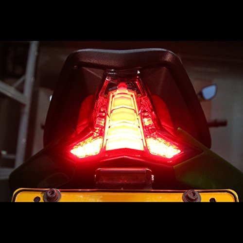 LED Tail Light Smoke Lens Integrated Brake Turn Signal Light For KAWASAKI 2014-2019 Z1000 / 2016-2019 Ninja ZX-10R ZX-10RR - Smoke Lens - Thumbnail 3