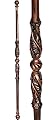 Stair Part Shop - 5/8" Round - Ornate Hollow Iron Baluster -ÊStem - Antique Copper
