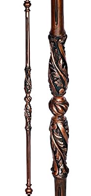 Stair Part Shop - 5/8" Round - Ornate Hollow Iron Baluster -ÊStem - Antique Copper
