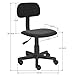Homycasa Armless Swivel Office Mesh Computer Desk Chair, Black