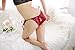 Women's Sexy Lace Low Rise Crotchless String Bikini - 3 Pack,White/Red/Black