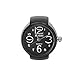 LAYs Ring Watch Finger Quartz Movement Watch Jewelry Gift (Black)