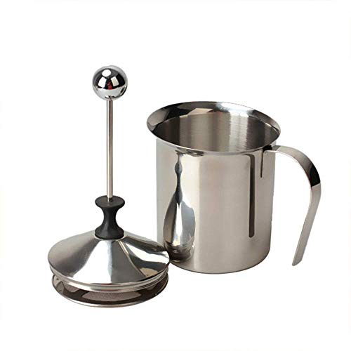U/K WirtschaftEdelstahl Milch Schneebesen Doppelschicht Milch Bubbler Milchaufschäumer Für Kaffee Verwenden 1 Stücke… – Bild 3
