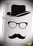Lighter Moustache and Hat 28648 - Premium Windproof