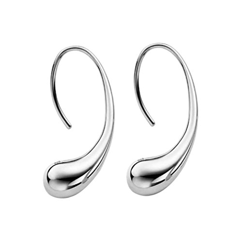 image for Auwer Clearance Elegant 100% 925 Sterling Silver Earrings for Women wi