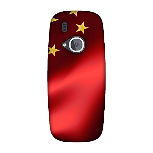 AMZER Slim Fit Handcrafted Designer Printed Snap On Hard Shell Case Back Cover for Nokia 3310 2017 - China Flag- Silk Land HD Color, Ultra Light Back Case