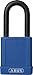 ABUS Blue Lockout Tagout Premium Solid Body Safety Padlock - OSHA Compliant Loto Lock Insulated Against Electric Shock, Keyed Different, 1 Key Per Lock