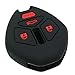 2Pcs Coolbestda Rubber 4buttons Key Fob Remote Cover Case Protector Keyless Jacket for Mitsubishi Eclipse 2006-2012 Endeavor 2006-2011 Galant 2006-2012 Lancer Outlander 2007-2013