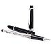 Montblαnc 163-Meisterstuck Classique Platinum Rollerball Black Ballpoint Pen(2865)