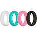 Pome Silicone Wedding Ring & Band for Women (Glitter, 8)